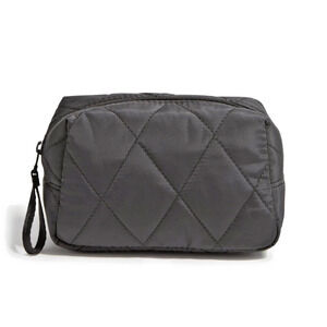 Vera Bradley Black Women's Outlet Ultralight Medium Cosmetic Toiletry Bag NWOT